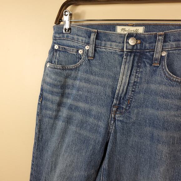 Madewell The Mid-Rise Perfect Vintage Jean in Ainsdale: Knee-Rip Edition Size 25 - Picture 5 of 11